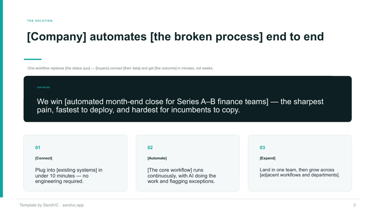 Seed Metrics — B2B SaaS Pitch Deck Template — slide 3